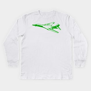 Rockwell B-1 Lancer - Green Design Kids Long Sleeve T-Shirt